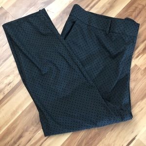 Loft Grey Pants w Velvet dots